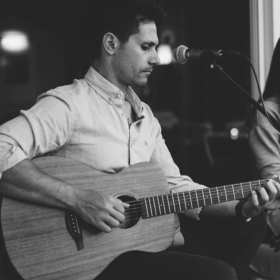 Stelios Antoniou black and white performing